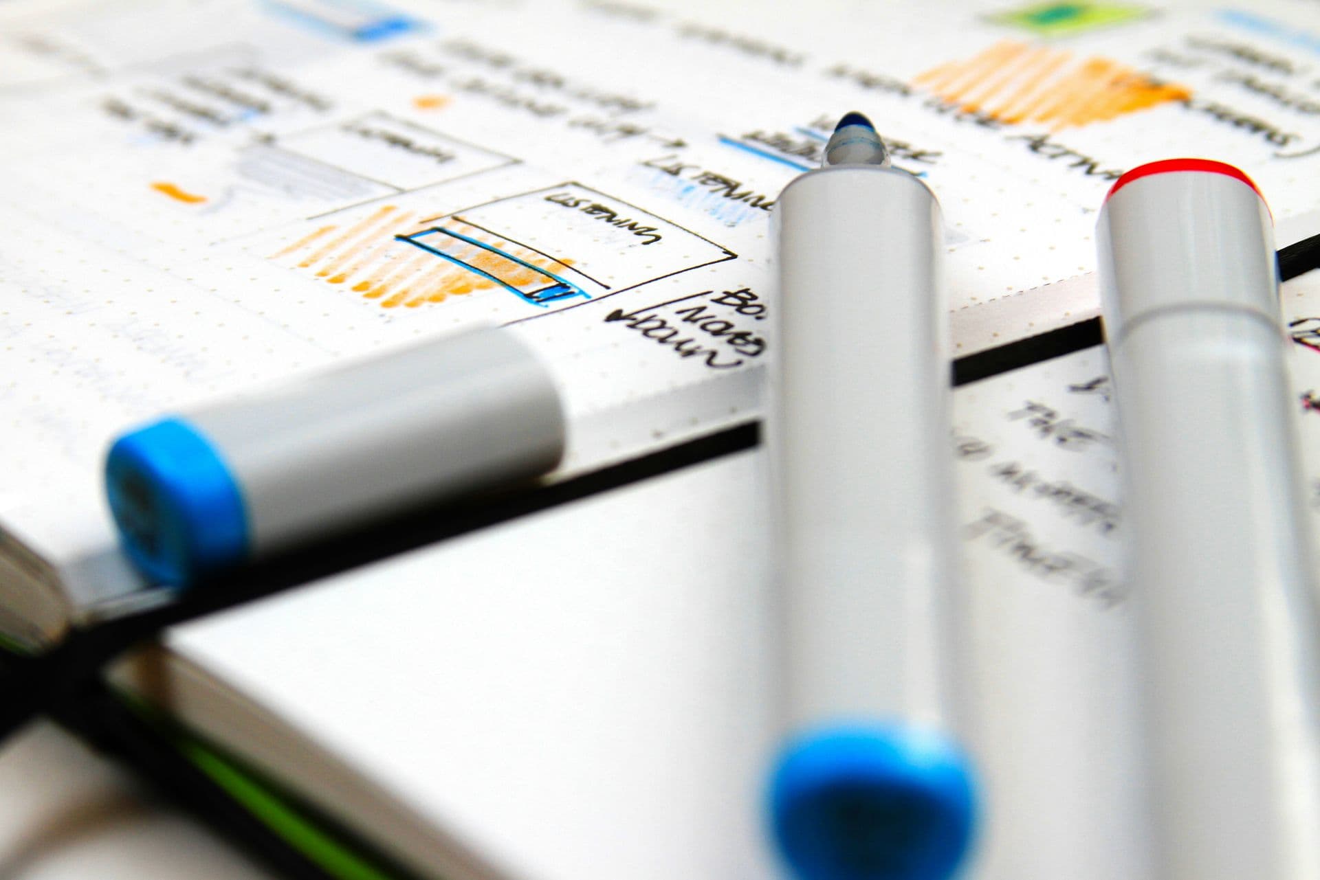 Paper and Highlighter Blue